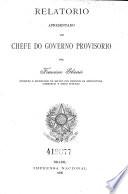 Relatorio do Ministerio da Agricultura, Commercio e Obras Publicas