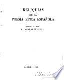 Reliquias de la poesía épica española