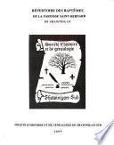 Répertoire des baptêmes de la paroisse Saint-Bernard de Shawinigan, 1912-1993