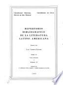 Repertorio bibliográfico de la literatura latino-americana: Cuba. Ecuador