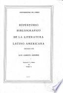 Repertorio bibliográfico de la literatura latino-americana