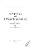 Repertorio de grabados españoles en la Biblioteca Nacional