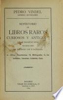 Repertorio de libros raros