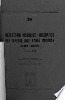 Repertorio histórico-biográfico del general José Tadeo Monagas, 1784-1868