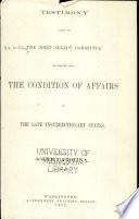 Report of and Testimony
