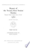 Report of the Twenty-first Session, Norden