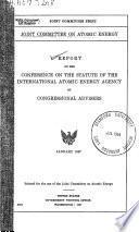 Report on the Conference on the Statute of the International Atomic Energy Agency