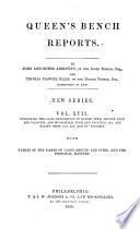 Reports of Cases Argued and Determined in the English Courts of Common Law