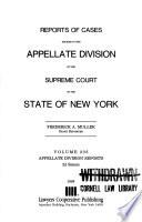 Reports of Cases Decided in the Appellate Division of the Supreme Court of the State of New York