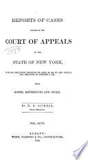 Reports of Cases Decided in the Court of Appeals of the State of New York