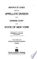 Reports of Cases Heard and Determined in the Appellate Division of the Supreme Court of the State of New York