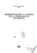 Representación y calidad de la democracia en España