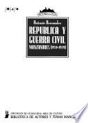 República y guerra civil