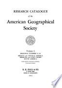 Research Catalogue of the American Geographical Society