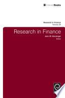 Research in Finance
