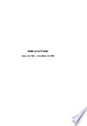 Reseña de actividades
