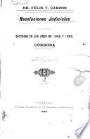 Resoluciones judiciales