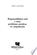 Responsabilidad civil y otros problemas jurídicos en computación