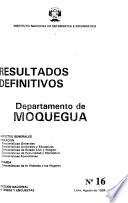 Resultados definitivos: Dept. de Moquegua