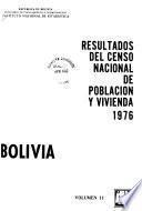 Resultados del Censo Nacional de Población y Vivienda, 1976