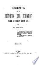 Resumen de la historia del Ecuador desde su orijen hasta 1845