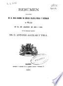 Resúmen de las actas de la Real Academia de Ciencias Exactas, Físicas y Naturales de Madrid, en al año académico de 1862 á 1863