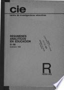 Resúmenes analíticos en educación