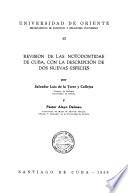 Revisión de las Notodontidae de Cuba