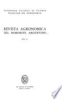 Revista agronomica del Noroeste Argentino