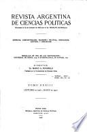 Revista argentina de ciencias políticas