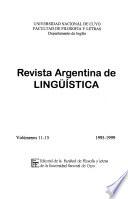 Revista argentina de lingüística