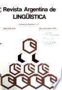 Revista argentina de lingüística