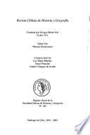 Revista chilena de historia y geografía