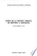 Revista chilena de historia y geografía