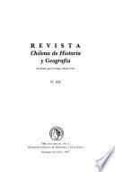 Revista chilena de historia y geografía