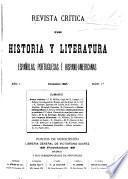 Revista crítica de historia y literatura españolas, portuguesas é hispano-americanas