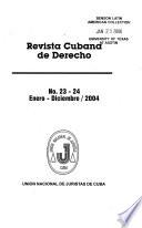 Revista cubana de derecho