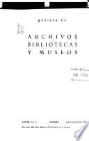 Revista de archivos, bibliotecas y museos