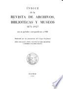 Revista de Archivos Bibliotecas y Museos