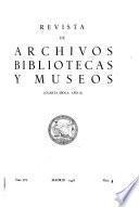 Revista de archivos, bibliotecas y museos