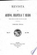 Revista de archivos, bibliotecas y museos