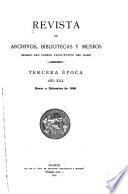 Revista de archivos, bibliotecas y museos