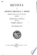 Revista de archivos, bibliotecas y museos