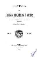 Revista de archivos, bibliotecas y museos
