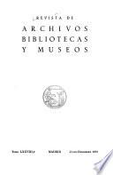 Revista de archivos, bibliotecas y museos