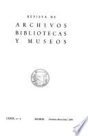 Revista de archivos, bibliotecas y museos
