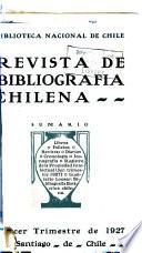 Revista de bibliografía chilena