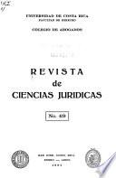 Revista de ciencias juridicas