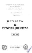 Revista de ciencias juridicas