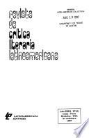 Revista de crítica literaria latinoamericana